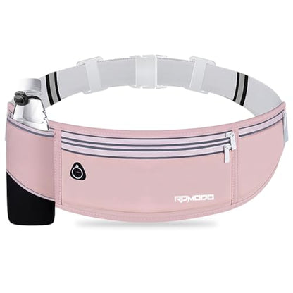 Hydration Waist Pack for Women Men for Running Outdoor, Pink - color: 07-Dusty Pink
