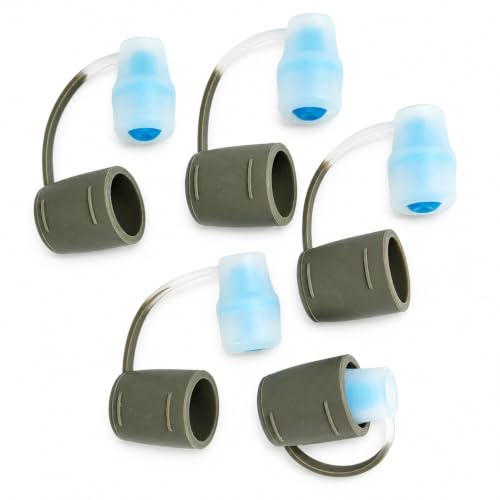 5Pcs Replacement Bite Valve Nozzles with Cover - Food-grade silicone