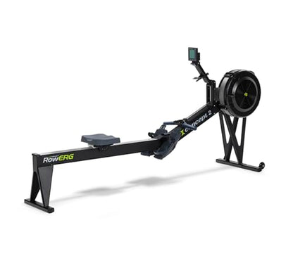Concept2 RowErg Model E Indoor Rowing Machine with Tall Legs - PM5 Monitor, Device Holder, Adjustable Air Resistance, Easy Storage with FitXion Seat Cushion