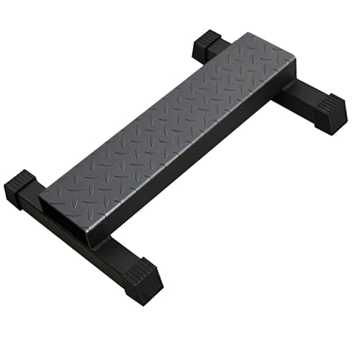 BLUSLM Upgraded Calf Raise Bar, Wide and High Squat Machine for Leg Stretching, Squat, Foot Stretch workout, Anti-Slip Solid Steel Calf Raise Block