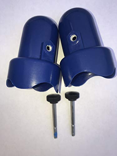 Skywalker Trampolines Large Trampoline Enclosure Pole Caps, 2-Pieces - Blue