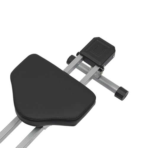 Home Rowing Machine, Foldable Rowing Exercise Machine, Compact Adjustable Hydraulic Rowing Machine with 12 Levels Resistance Adjustment, Portable LED Monitor Row Machine for Fitness