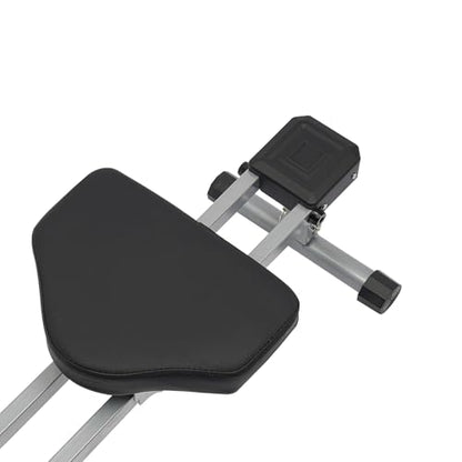 Home Rowing Machine, Foldable Rowing Exercise Machine, Compact Adjustable Hydraulic Rowing Machine with 12 Levels Resistance Adjustment, Portable LED Monitor Row Machine for Fitness