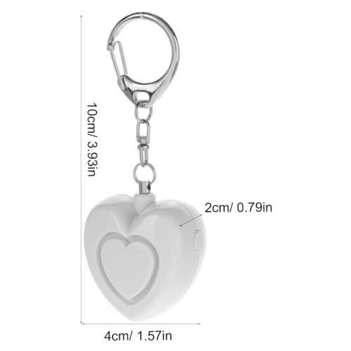 minkissy Heart Personal Alarm Keychain with LED Light