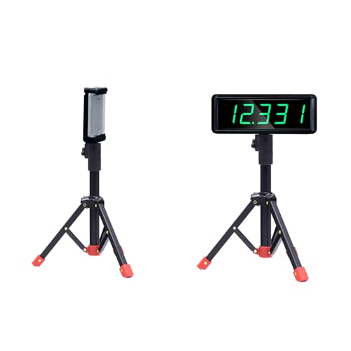 Laser Timer Sprint Timer for Track Wireless Race Clock, Stopwatch for Speed Training, Adjustable Tripod Precision Laser Racing Time（Smaller Tripod）