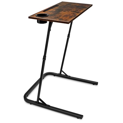 ikkle Adjustable Bike Trainer Fitness Desk, Portable Workstation Standing Desk for Indoor Cycling and Bike Trainer