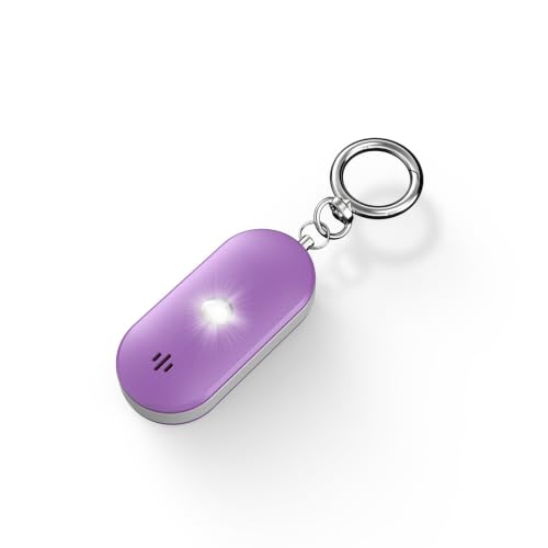 Personal Safety Alarm for Women, 130dB Rechargeable Keychain Alarm with Bluetooth SOS Alerts, Dual Speakers, Strobe Light, Low Battery Reminder, USB-C Emergency Siren for Travel(Purple) - color: Purple