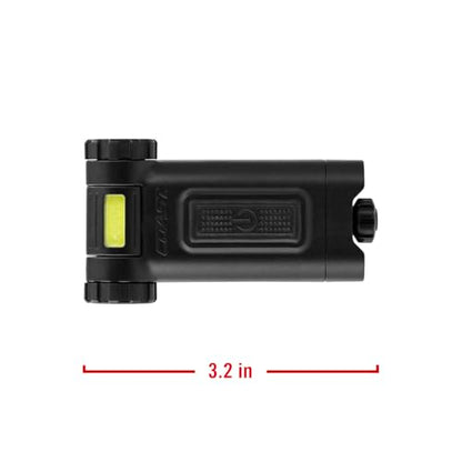 Coast HX4 80 Lumen Dual Color (White & Red) Magnetic LED Clip Light with Beam Rotation, Black