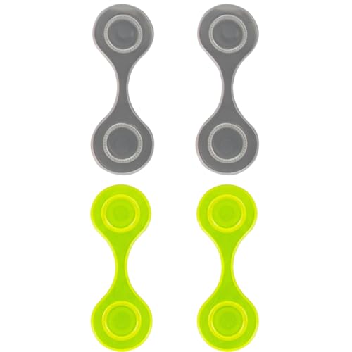 Magnetic Reflective Clip Compatible with Night Running Walking Accessories Fluorescent Yellow and Silver Lightweight Safety Gear for Jackets Bags and Hats