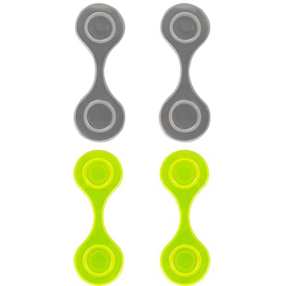 Magnetic Reflective Clip Compatible with Night Running Walking Accessories Fluorescent Yellow and Silver Lightweight Safety Gear for Jackets Bags and Hats