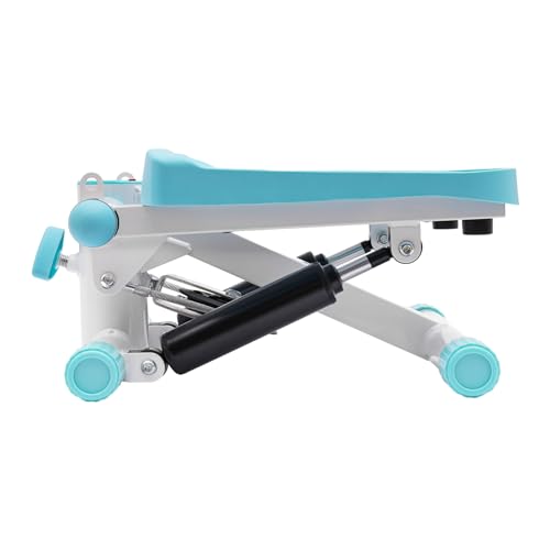 Mini Stepper for Home Gym Exercise Portable Fitness Stepper with Resistance Bands Non Slip Pedals Hydraulic Drive for Office Workout