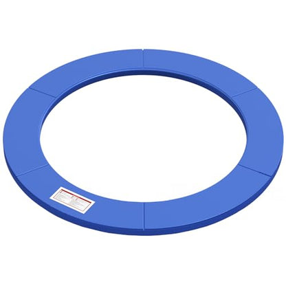 LANGXUN Universal Trampoline Repalcement Safety Pad, 8ft 10ft 12ft 14ft 15ft 16ft Waterproof Surround Spring Foam Cover for Round Frame - color: Blue, size: 10ft