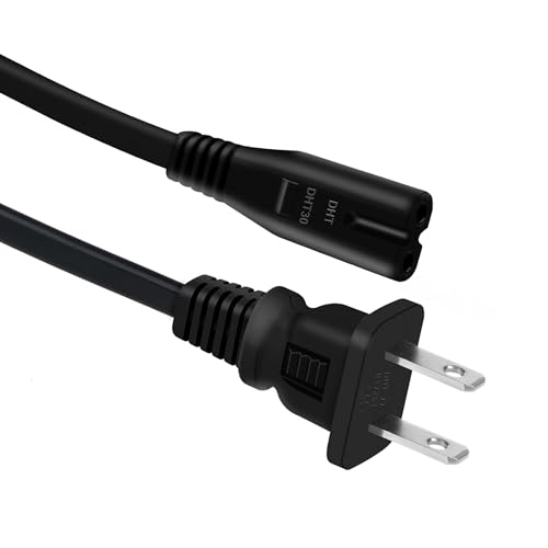 UL 6 Feet AC Power Cord Compatible with FOUSAE MC57A MC57B MC57B5 Under Desk Elliptical Machine Electric Ellipse Leg Charging Cable Power Supply Cord