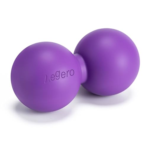 Aegero Peanut Massage Ball-Double Lacrosse Massage Ball (Purple Firm Ball)