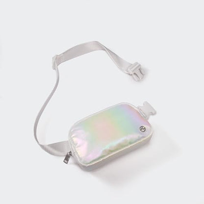 Pander Crossbody Belt Bag for Women and Men, Travel and Everyday Use - color: Iridescent