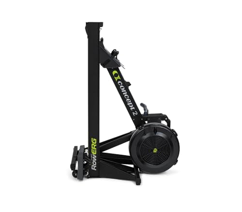 Concept2 RowErg Model E Indoor Rowing Machine with Tall Legs - PM5 Monitor, Device Holder, Adjustable Air Resistance, Easy Storage with FitXion Seat Cushion