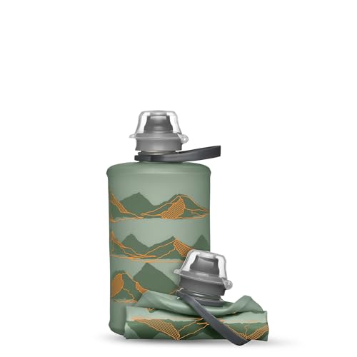 HydraPak Stow Collapsible Water Bottle (350ml, 500ml, 1L) - color: MTN Sutro Green, style: 12oz/350ml
