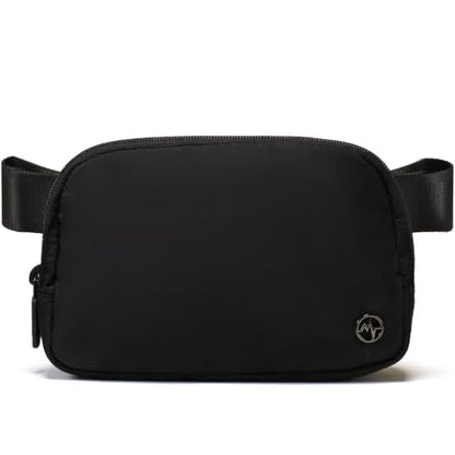Pander Crossbody Belt Bag for Women and Men, Travel and Everyday Use - color: Black Onyx
