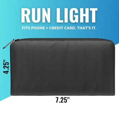 Running Pouch, Slim Running Belt Phone Holder with Credit Card Slot - Fanny Pack for Men and Women, Runners Waist Pack with Innovative Clip Design