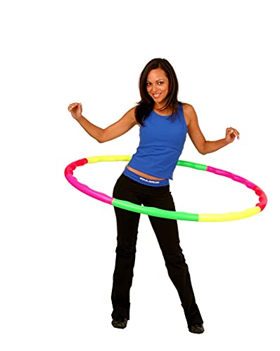 Exercise Hula Hoop Wavy Hoop 1B, 1.0 lb Small, for Kids. 4 Neon Colors