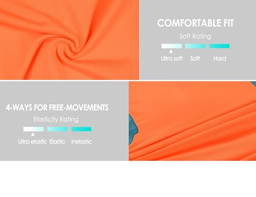 Little Donkey Andy Women's Half Zip Breathable Cycling Vests Reflective Sleeveless Jerseys Shirts Golf 4 Rear Pockets - color: Upgraded Orange, size: Medium