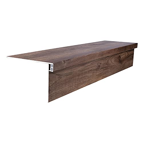 Lucida MaxCore Stair Tread Riser 7.31x48in 28mil 6mm Click Lock LVP - color: American Oak