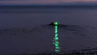 Rechargeable Safety Light | Water Reistant Bright LED Clip-On Flashing Light for Dog Walking, Running and Outdoor Activities (Green) - color: Green
