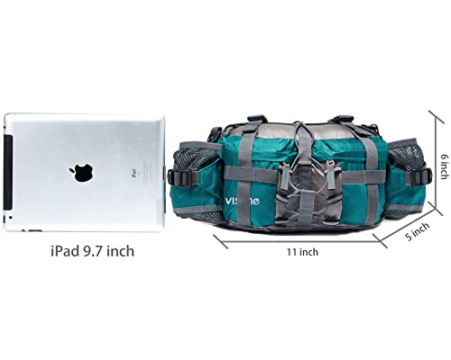 Outdoor Fanny Pack Hydration Waist Pack 2 Water Bottle Holder Men Women - color: Yellow