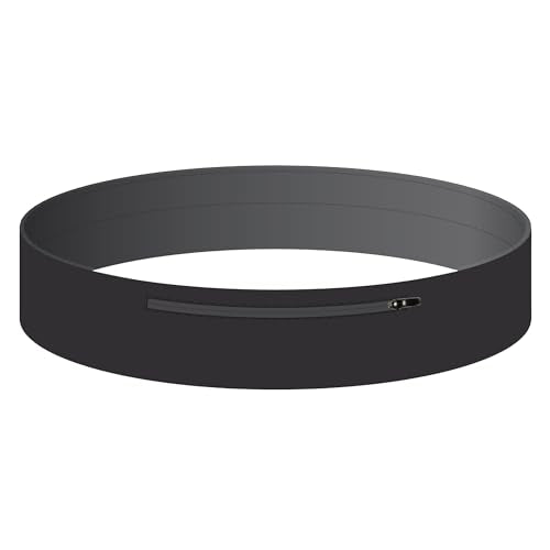 Amphipod MicroStretch Infinity Luxe Belt, Waist Storage, Size 1 (26" – 35″) - color: Black, size: Size 1 (26" – 35″)