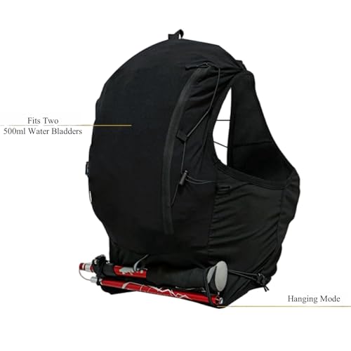 Outdoor Hydration Vest Backpack, Lightweight Runner Pack for Men & Women Running, Trail, Race, Marathon, Hiking - size: Large
