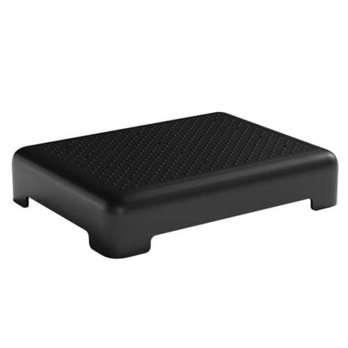 Mobility One Step Stool for Adult Elderly, Non-Slip Heavy Duty Indoor Outdoor Step Platform Assistive Device, Portable Riser for Car, Bed, Door, Stair, Bathroom, Black-Black - color: Black-black
