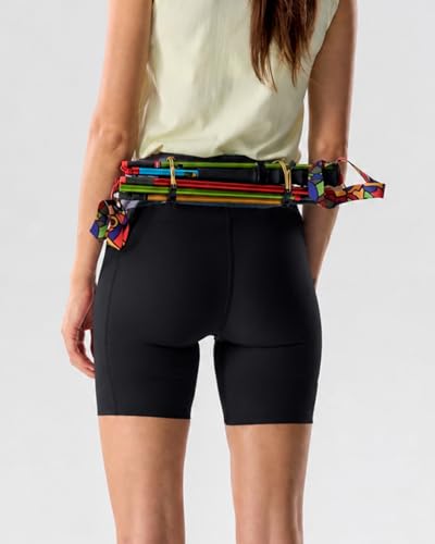 FlipBelt Women's Trail Running Compression Shorts - Black - M