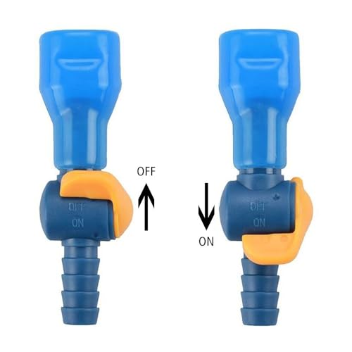MiOYOOW Replacement Bite Valves, 6PCS Switch Bite Valve Tube Nozzle Reliable Cycling Hydration Nozzle for Most Hydration Bags - color: Straight Style