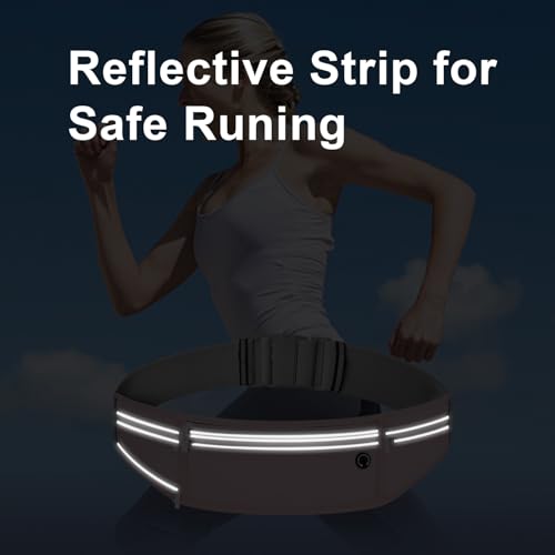 Slim Running Belt for Women Men,Runners Fanny Pack Phone Holder,Money Belt,Running Gear Accessories,with 3 Pockets (Jet Pink) - color: Jet Pink