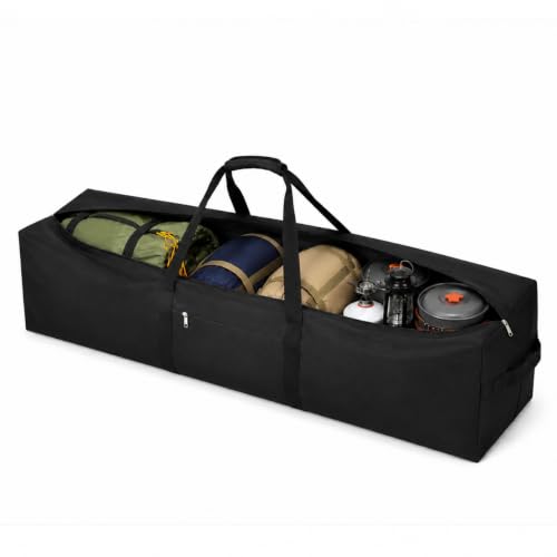 1 Pcs 42 x 15 x 15, 154 L Versatile Large Duffle Bag, Black - color: Black, size: 42 x 15 x 15 Inch, 154 L