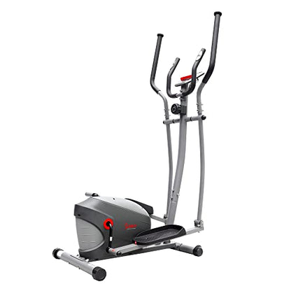 Sunny Health & Fitness Upright Elliptical for Full Body Arm Leg Workout - color: Matte Black