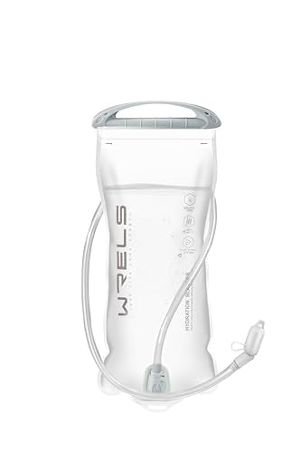 WRELS Hydration Bladder,1L/1.5L/2L/3L Water Bladder for Hydration Pack,BPA-Free Leakproof Water Reservoir for Hiking Running Camping Cycling - size: 2L—White