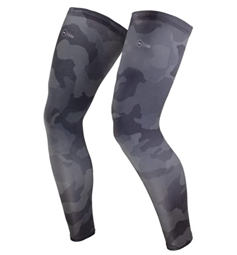 Tough Outdoors Leg Compression Sleeve - Leg Sleeves for Men & Women - Compression Calf Sleeves - Basketball Football Cycling - color: Arctic Camo, size: Medium