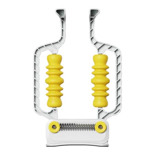 Roller Massager Adjustable Relax Non-Slip Tool with Spring Base - color: White