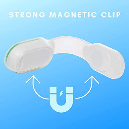 Rechargeable Magnetic Clip-on LED Safety Light - 4 Working Modes - Waterproof Wearable Flashlight for Nurses, Running, Dog Walking & Night Safety (Red) - color: Red