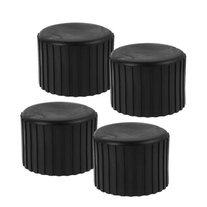 Toddmomy Fitness Equipment Feet Covers 4 Pack 1.77 in Round Rubber Floor Protectors Non Slip Furniture Pads for Hardwood Floors Tiles Carpets Gym Machines Noise Reduction