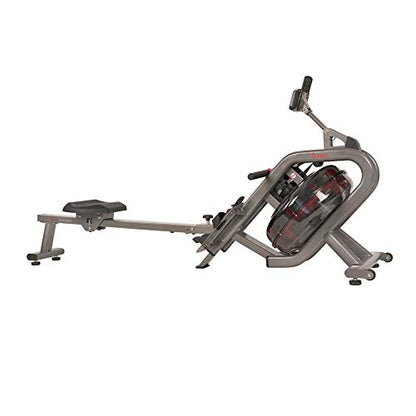 Sunny Health & Fitness Sunny Health & Fitness AquaStrive Series Smart Water Rower, 300LB Capacity Plus Dynamic Hydro Resistance for Home Cardio Workout, Free SunnyFit Training App Connection - size: 42" Rail - Classic