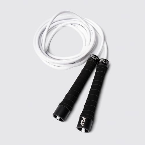 FLY Ultra Speed Skipping Rope — Premium 10ft Adjustable - color: White
