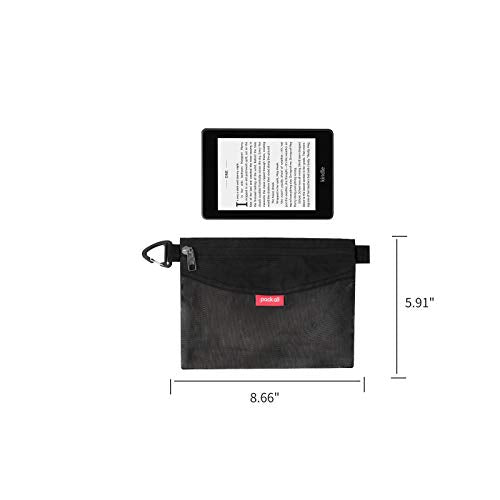 pack all Water-Resistant Zipper Pouch, Mesh Zipper Bag, 8.66"x5.91" - color: Black, size: Small