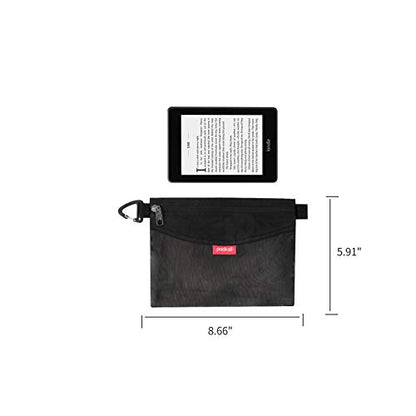 pack all Water-Resistant Zipper Pouch, Mesh Zipper Bag, 8.66"x5.91" - color: Black, size: Small