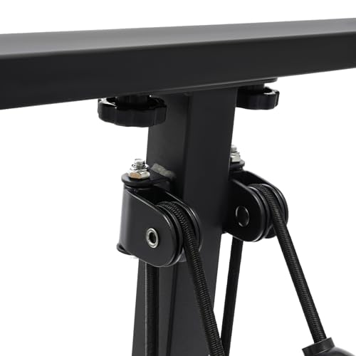 Portable Pedal Exerciser Bike,Foldable Pedal Exerciser,Indoor Cycling Fitness Equipment,Home Workout Physical Therapy Equipment for Seniors,8-Level Height Adjustable,Triangle Structure(Black)