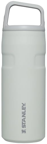 Stanley IceFlow Cap and Carry Water Bottle | Wide Mouth Twist Lid | Lightweight & Leakproof for Travel & Sports | Insulated Stainless Steel | BPA-Free - color: Fog Glimmer, style: 16 Oz