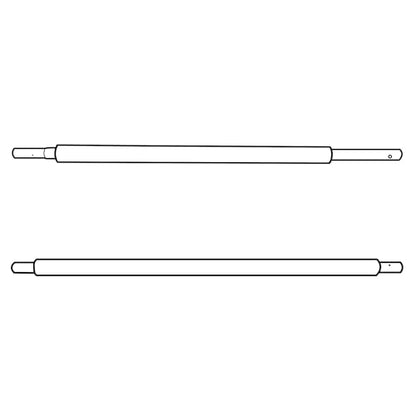 Replacement Trampoline Enclosure Poles for 12/14/15/16FT, Trampoline‘ Bottom Frame Tube and Top Frame Tube with Foam, 2pcs Together, Part # 10,11,