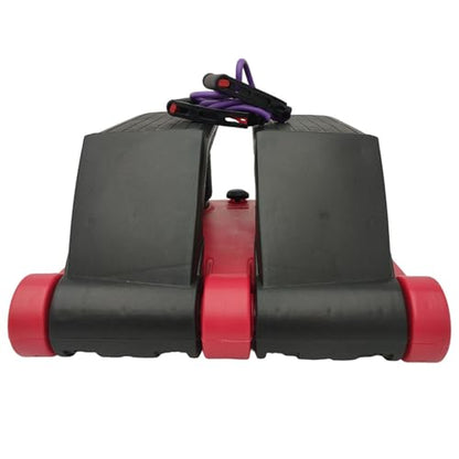 INTBUYING Mini Twist Stepper for Exercise Workout at Home with Resistance Bands Quiet Step Machine Portable with LCD Monitor and Non-Slip Pedals for Gym Home