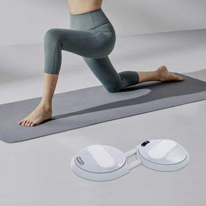 Waist Twister Machine Exercise, Ab Twister Board with Elastic Tension Ropes, LCD Tracks Workout Data, 220.46lbs Load, for Weight Loss, Slimming, Home, Yoga Studio, Gym - color: Gray